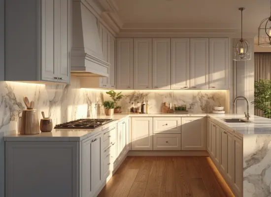 Refinished kitchen cabinets in Doylestown, PA by SIB PRO PAINTERS